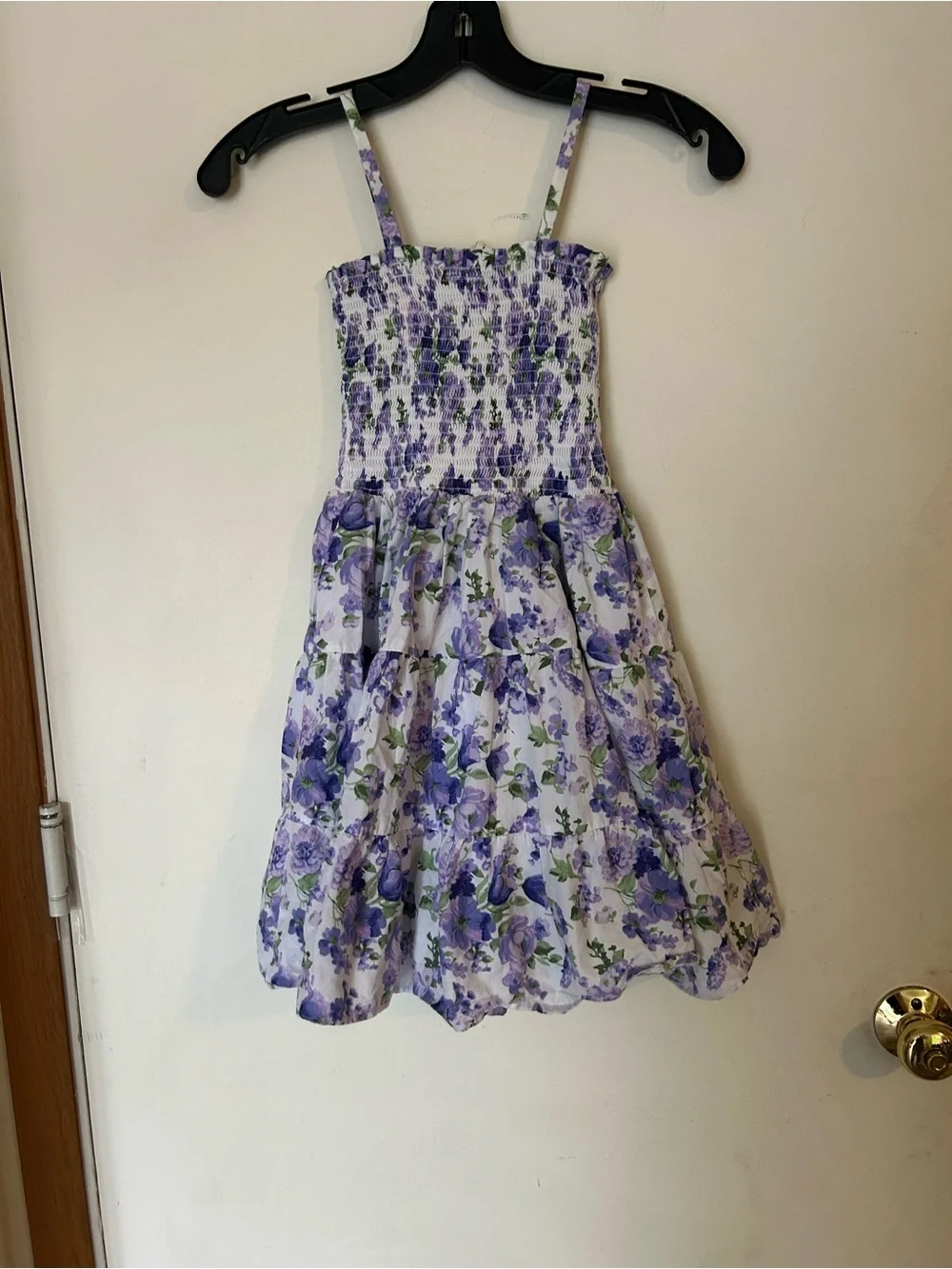 Janie & Jack Size 10 White Floral The Millie Floral Smocked Sundress